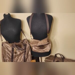 Elegant Brown Travel Bag Set